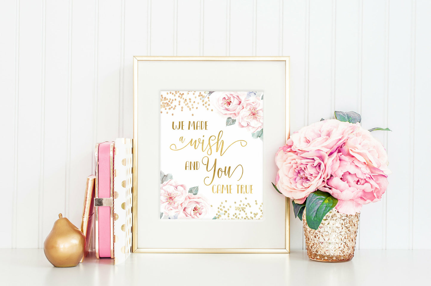 We Made A Wish And You Came True Printable Nursery Wall Art Nursery Decor