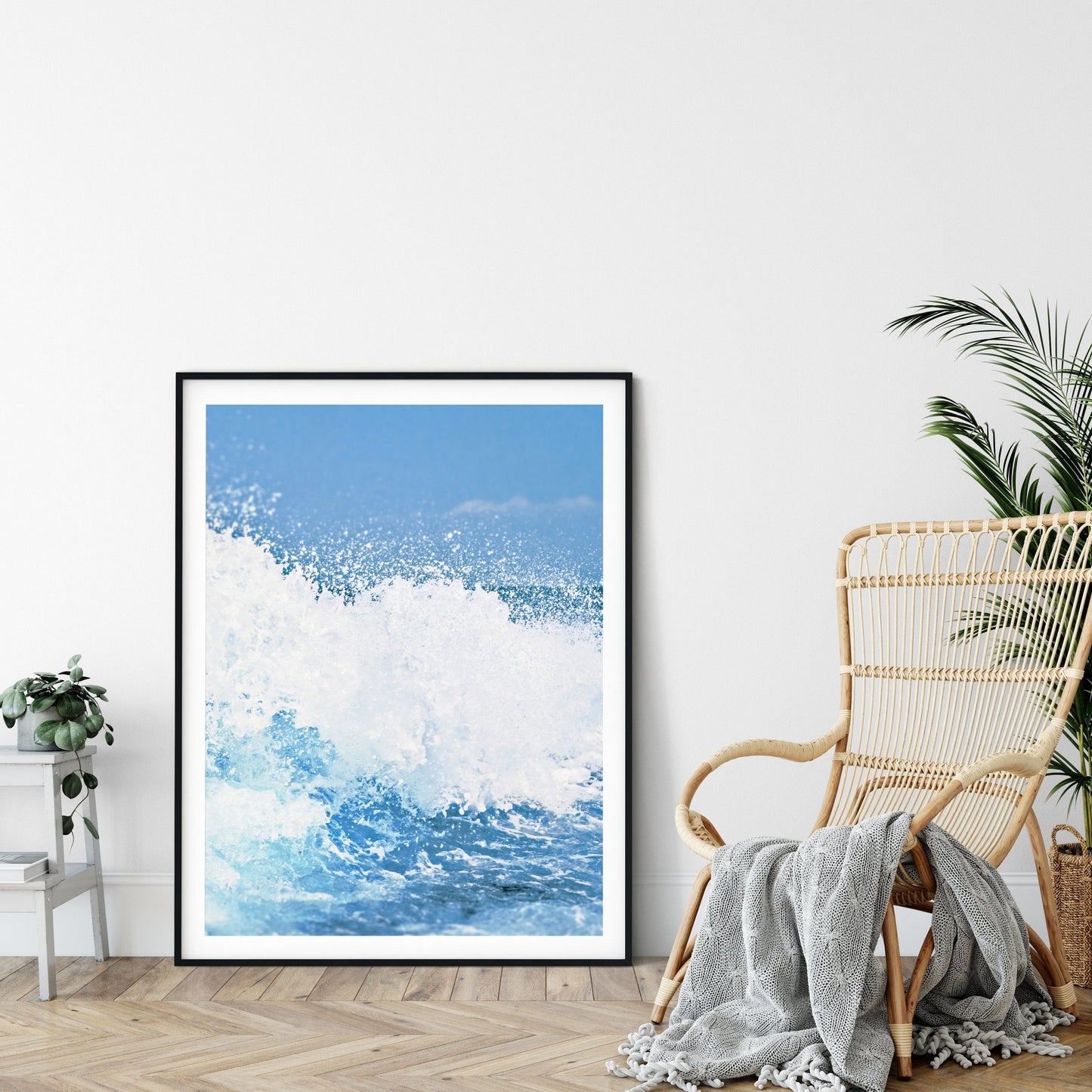Coastal Art Print, Blue Aqua, Ocean Waves Art, Beach Wall Art, Home Decor Print