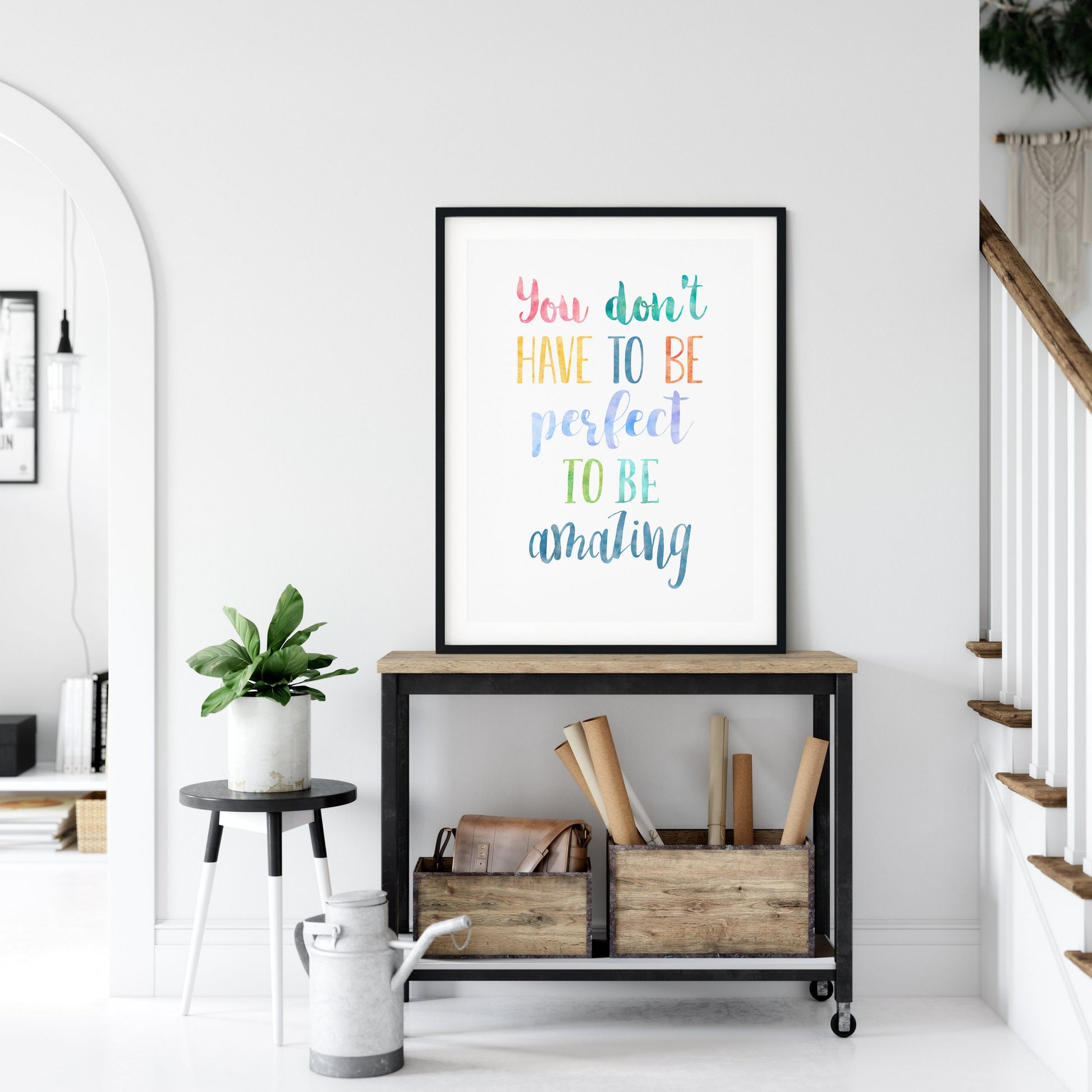 You Don't Have To Be Perfect To Be Amazing, Nursery Printable, Nursery Wall Art