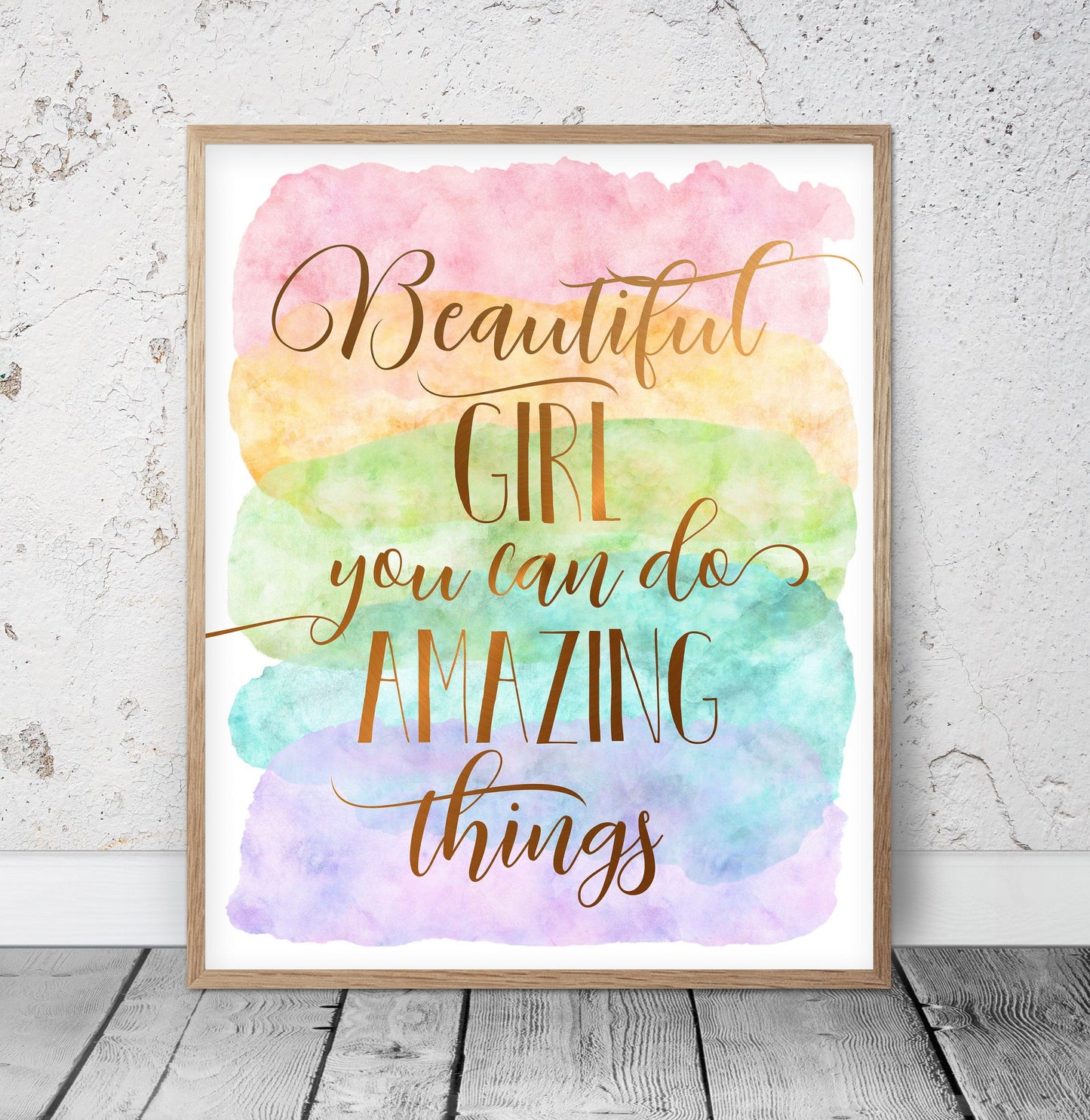 Beautiful Girl You Can Do Amazing Things,Nursery Printable Wall Art Room Wall