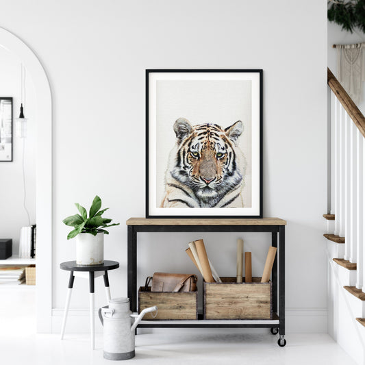 Tiger Print, Safari Nursery Decor, Tiger Wall Art Animal Photo Home Decor Print