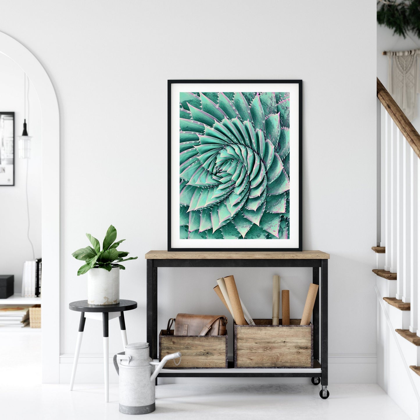 Agave Print, Mint Green Nursery Decor, Kitchen Print Wall Art, Home Decor Art