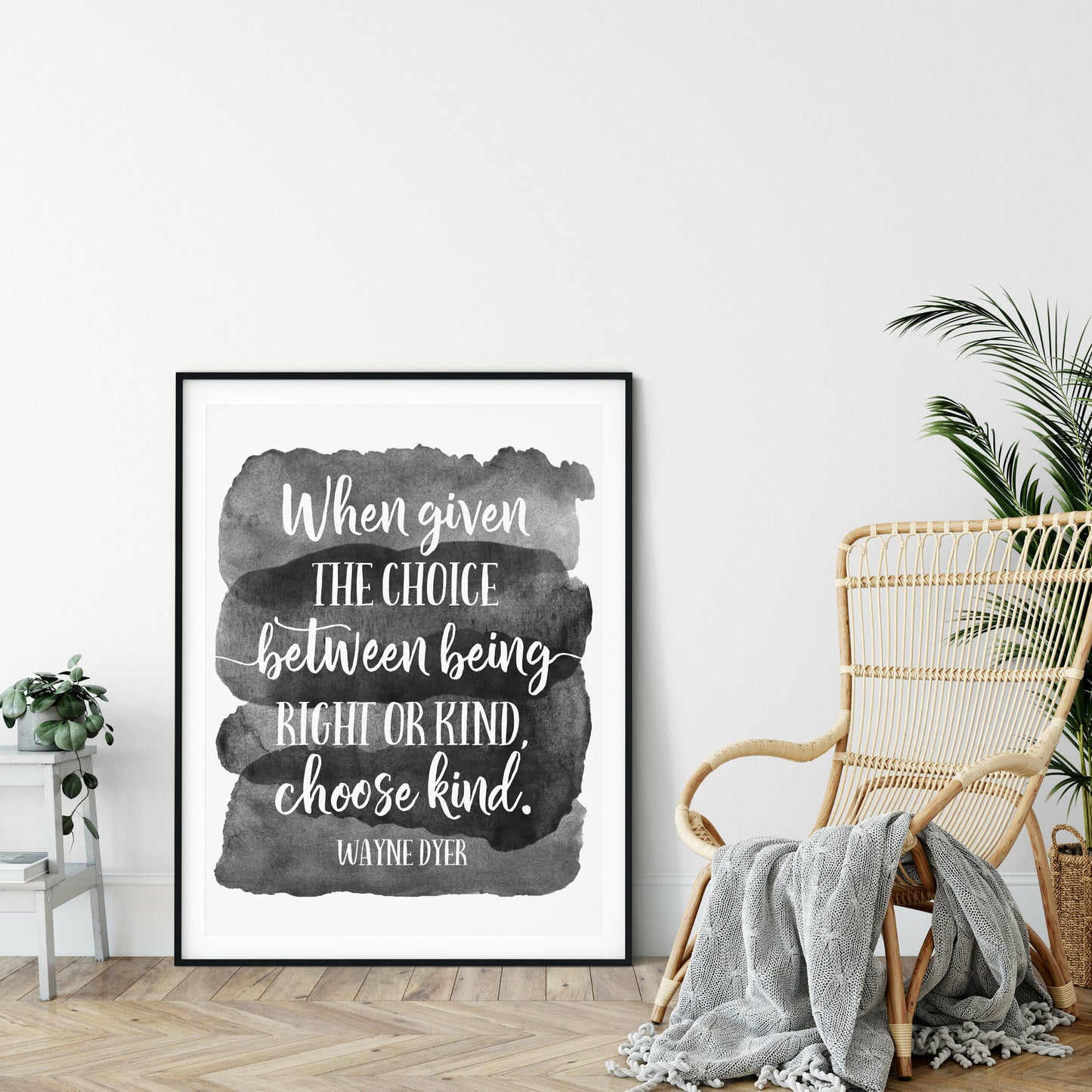 Choose Kind Printable, Inspirational Wall Art, Motivational Quotes,Room Decor