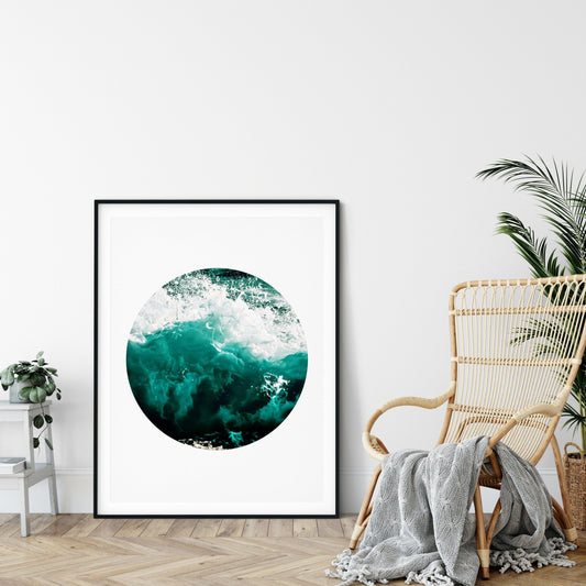 Water Photography,Aquamarine Art, Water Art,Surf Wall Decor,Home Decor Print
