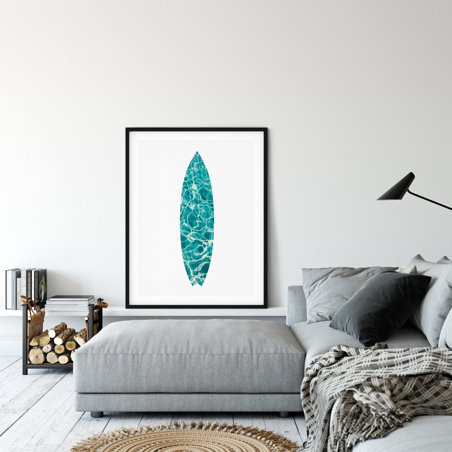 Surf Art, Surfboard Print, Surf Poster, Ocean Printable, Surfing Decor, Home Decor