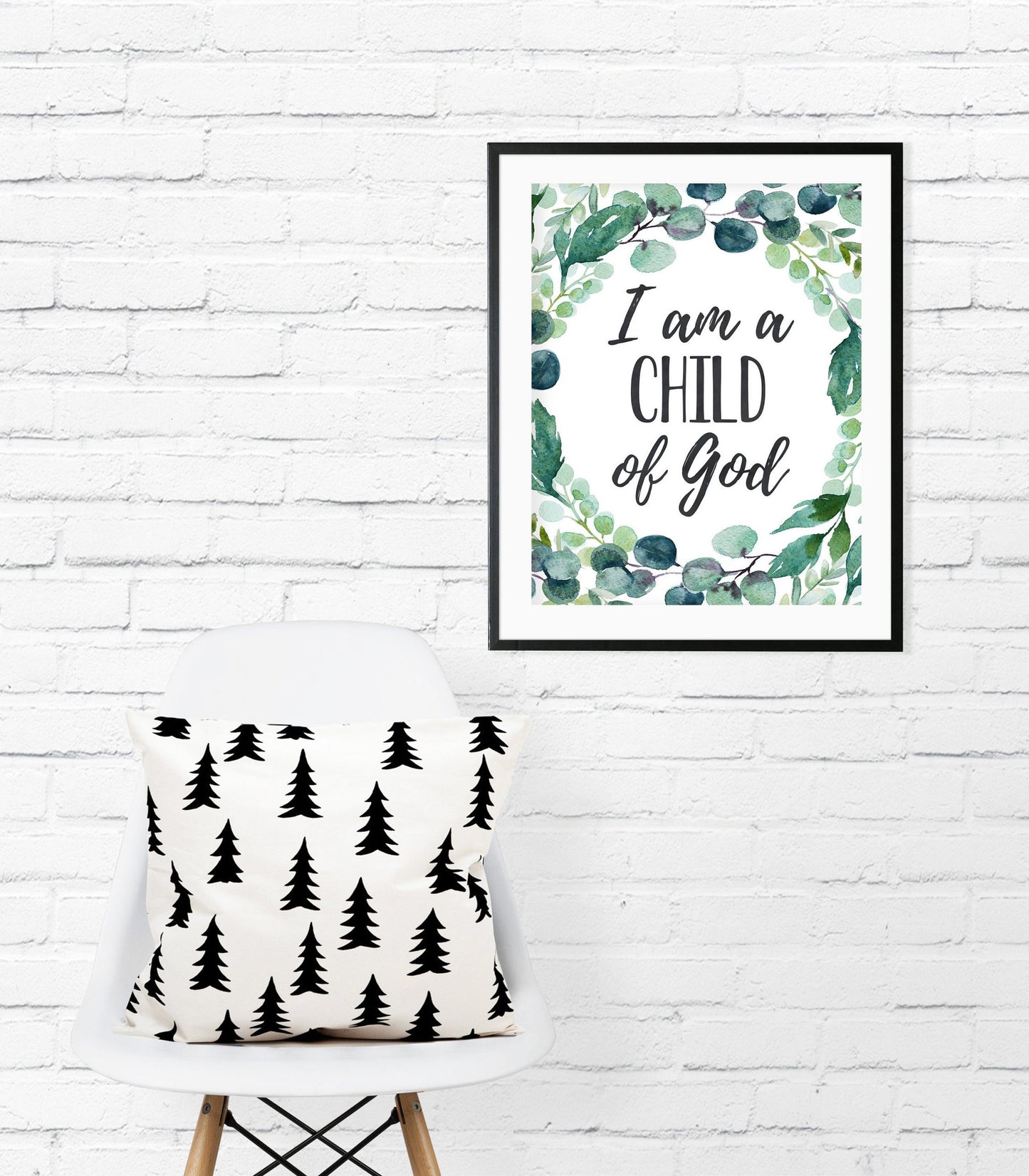 I Am A Child Of God,Boys Nursery Print,Eucalyptus Nursery Decor,Room Wall Art