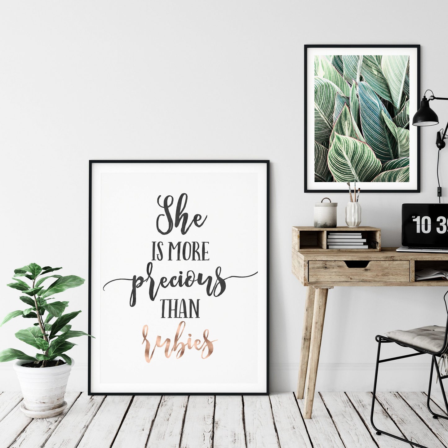 She Is More Precious Than Rubies, Bible Verse Wall Art, Scripture Prints Nursery Decor Girls Room