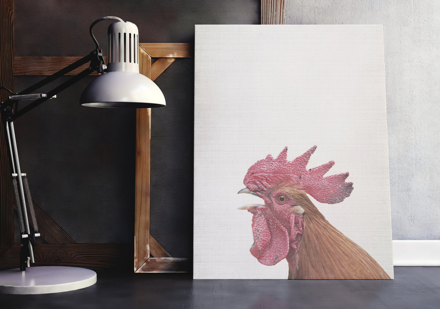 Rooster Art, Rooster Decor, Hen Print Wall Art Home Decor Animal Print