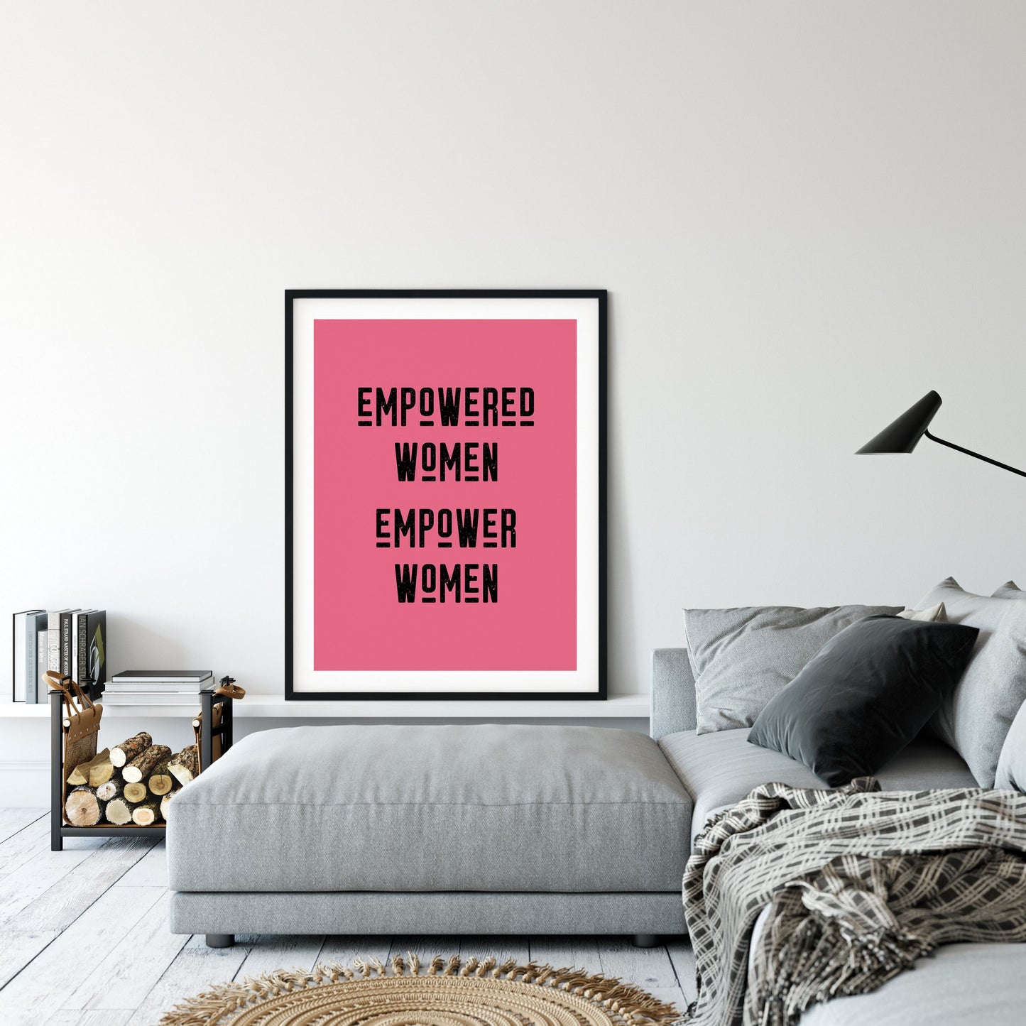Empowered Women Empower Women Quote Print Feminist Girl Room Decor