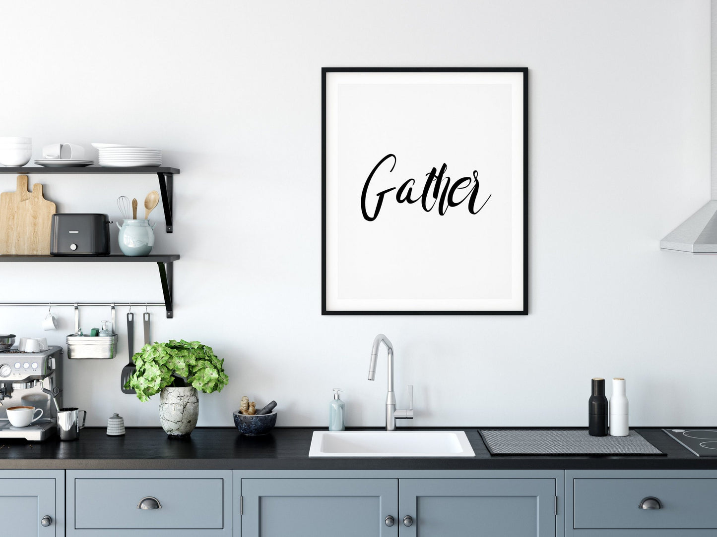 Gather Printable Signs, Kitchen Signs Decor, Printable Wall Art, Home Decor Print