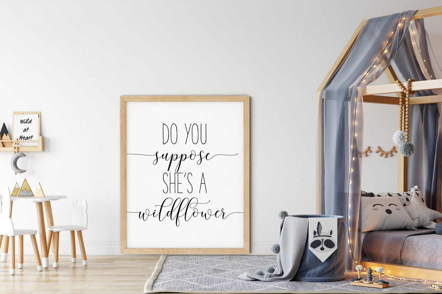 Do You Suppose She's A Wildflower, Nursery Printable, Girl Quotes Room Decor