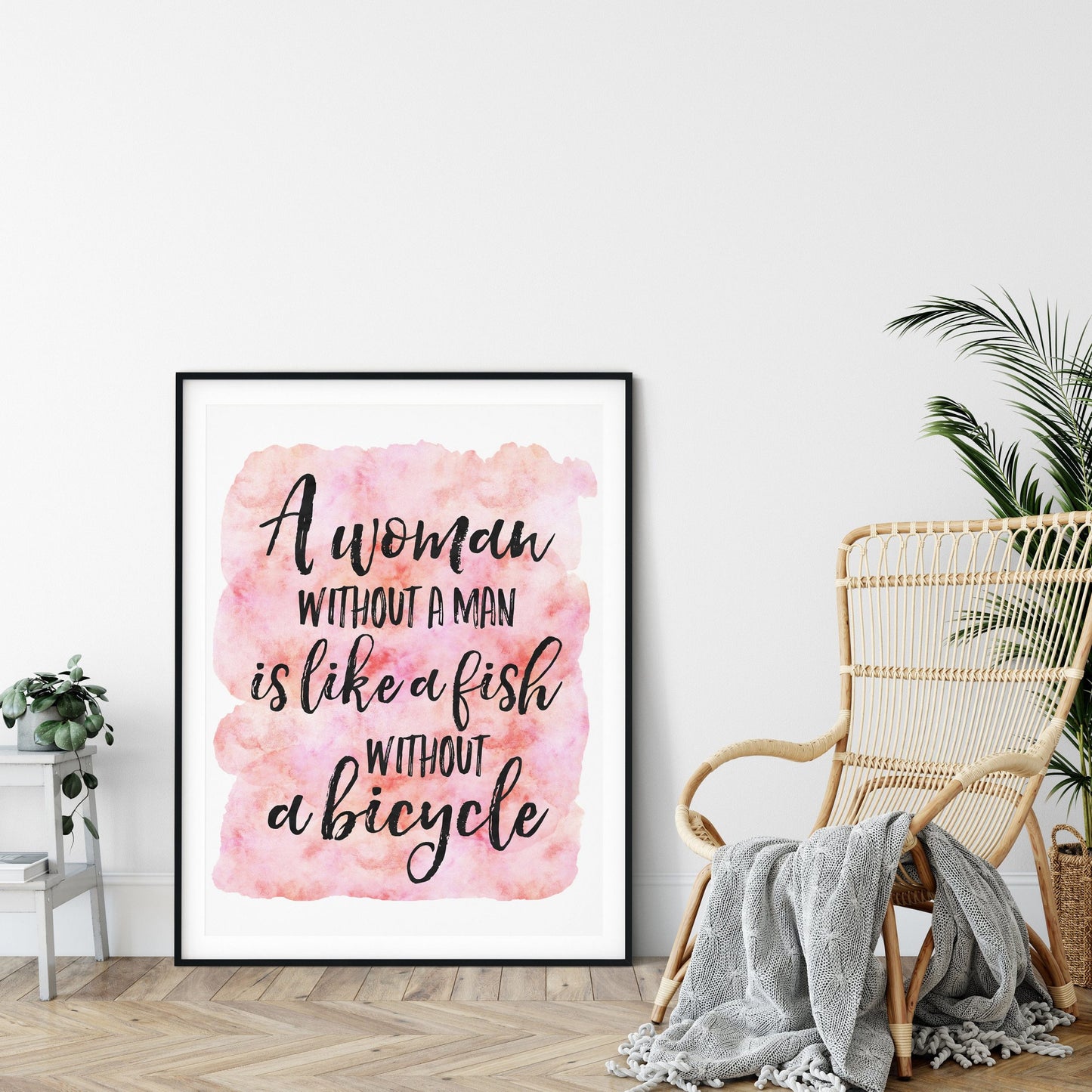 Funny Feminist Quote, Female Bedroom Wall Decor, Girl Quotes Room Decor