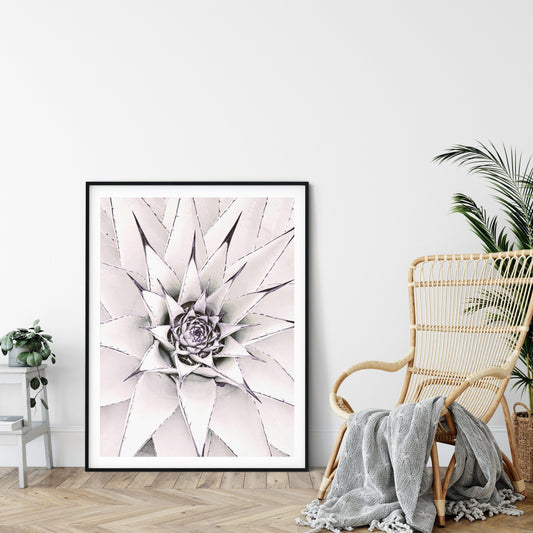 White Cactus Decor,Succulent Wall Art,Succulents and Cacti,Home Decor Print