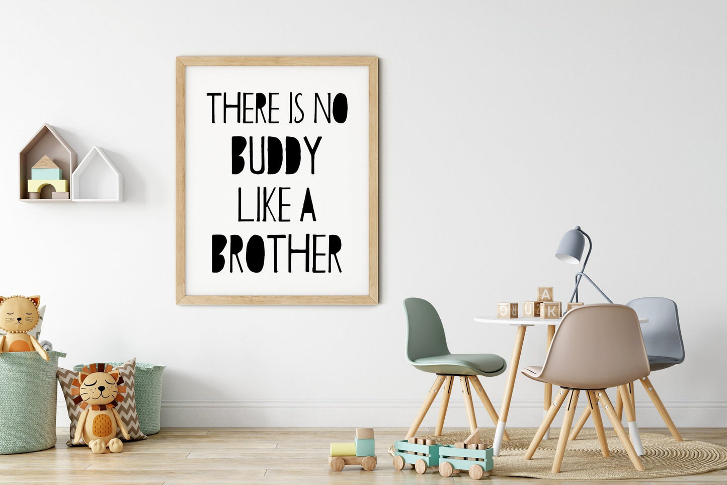 There Is No Buddy Like A Brother,Boys Room Printable Wall Art,Kids Room Decor