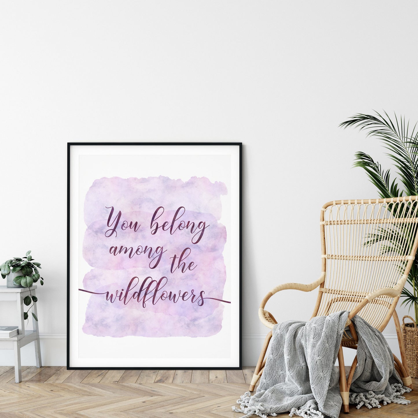 You Belong Among The Wildflowers,Girl Nursery Art, Girl Quotes Room Decor