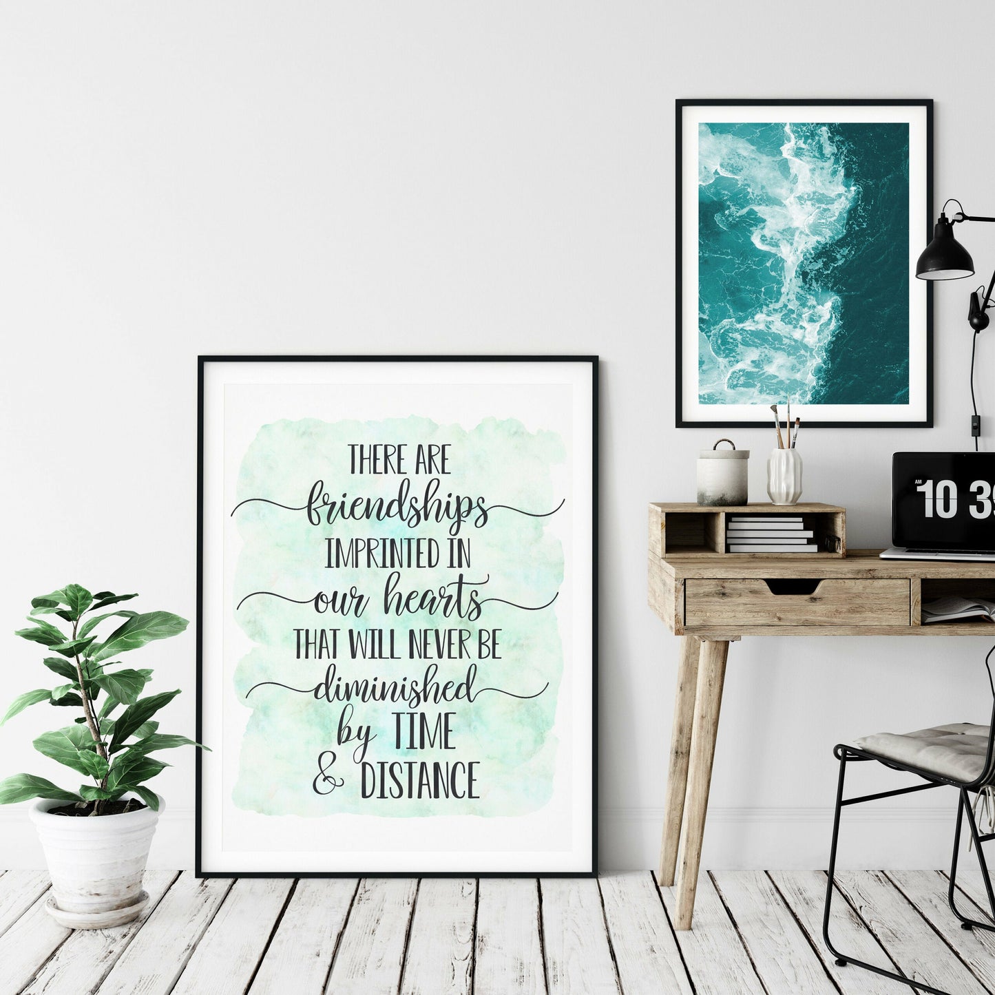 Friendships Imprinted In Our Hearts,Nursery Print Wall Art,Inspirational Quotes