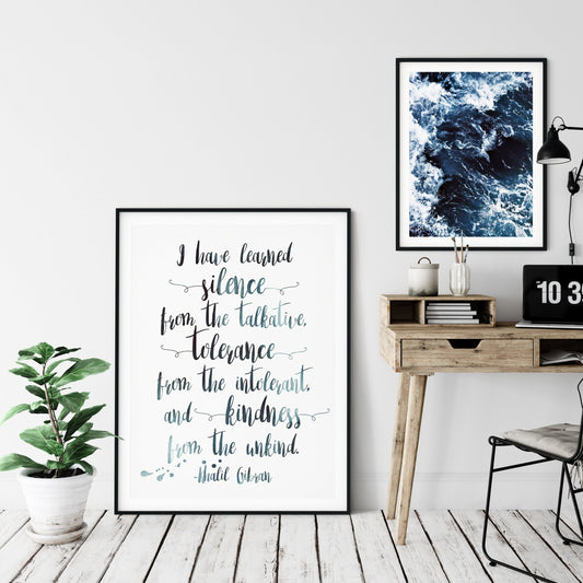 Khalil Gibran Poem, Poetry Print,Kahlil Gibran Quotes,Inspirational Quotes Art