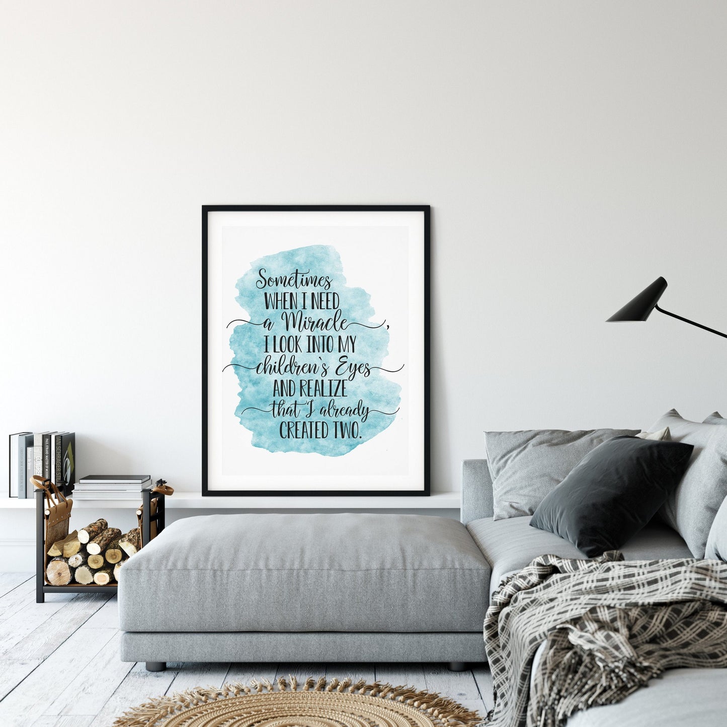 Sometimes When I Need a Miracle, Nursery Printable Wall Art, New Mum Gift