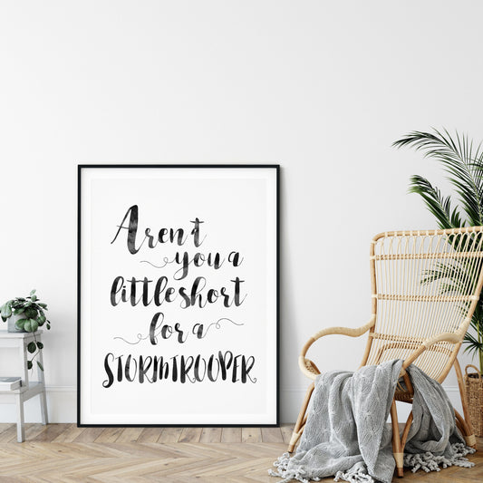 Star Wars Quotes, Star Wars Printable Art, Stormtrooper Poster, Print, Wall Art