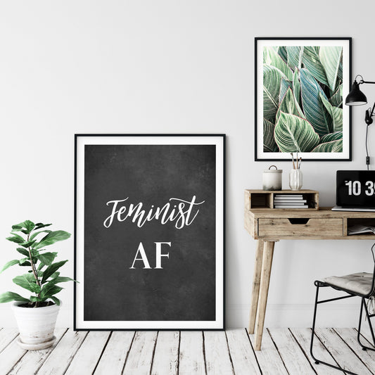 Feminist AF,Feminist Printable,Feminism,Feminist Gift,Girl Quotes Room Decor