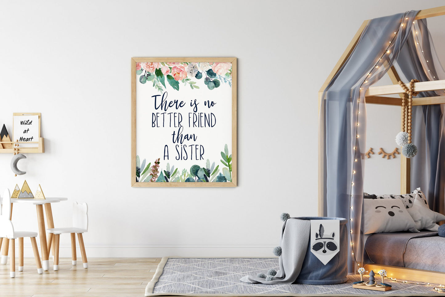 There Is No Better Friend Than A Sister, Sister Gift, Sister Quotes, Sisters Room Decor