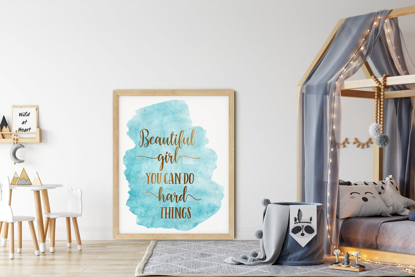 In A World Where You Can Be Anything Be Kind, Nursery Printable Wall Art