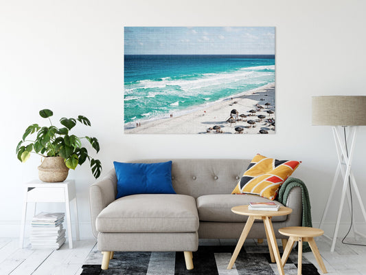 People, Beach Decor Print, Ocean Water Photography Wall Art, Home Decor Print