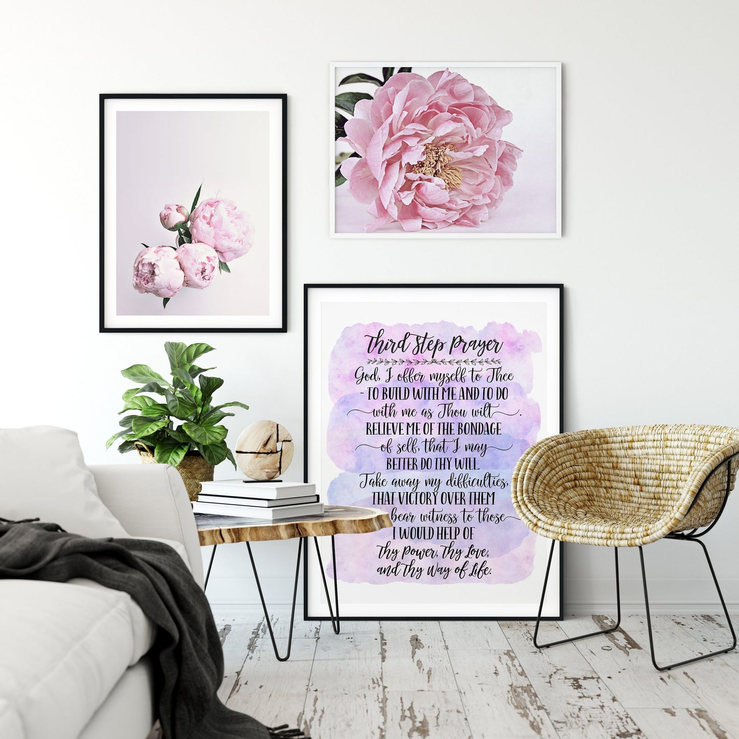 Third Step Prayer, Bible Verse Printable Wall Art, Catholic Prayer, Bible Verse Prints,Nursery Decor