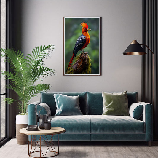 Tropical Andean Bird Jungle Bird Print Wall Art Print Exotic Bird Art Poster