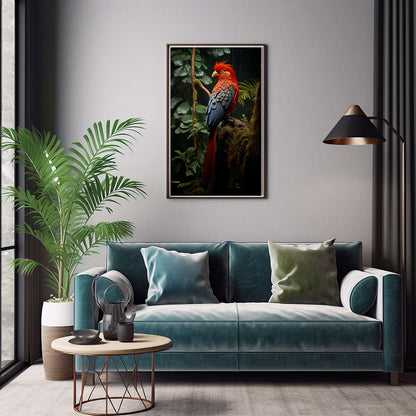 Tropical Andean Bird Jungle Bird Print Wall Art Poster Exotic Bird Art Decor