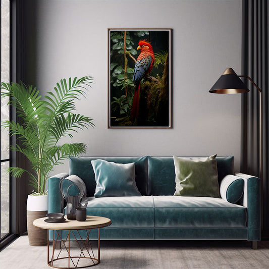 Tropical Andean Bird Jungle Bird Print Wall Art Poster Exotic Bird Art Decor