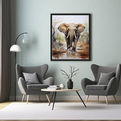 Majestic Elephant Safari Prints, Jungle Art, Safari Animal, Wildlife Art Poster Print