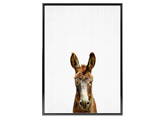Donkey Poster Print, Animal Wall Art Home Decor