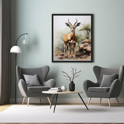 Gazelle Wonder: Wildlife Art Prints, Jungle Poster, Wall Art Poster Print