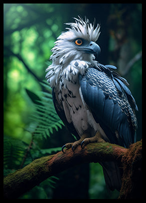 Harpy Eagle Print Bird Print Tropical Birds Wall Art Parrot Print Bird Poster