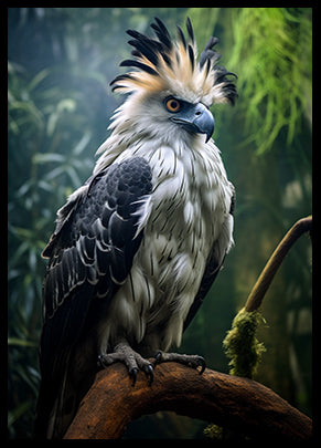 Harpy Eagle Bird Print Tropical Jungle Birds Wall Art Print Bird Poster Decor