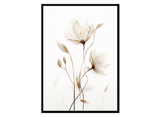 infinite Botany Discover Floral Line Art Prints Flower Wall Art Decor Print Poster
