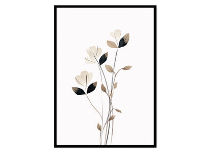 Floral Line Art Prints - Instant Wall Elegance, Flower Wall Art Print 