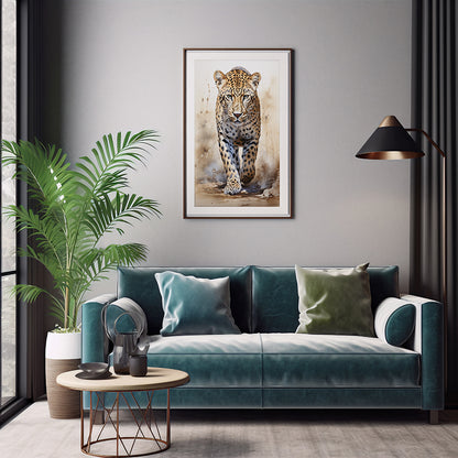Wildlife Leopard Art Prints, Safari Animal, Jungle Print, PosterArt Poster