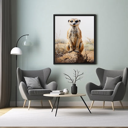 Safari Playtime Meerkat Art Printsl, Jungle Poster, Wildlife Art Prints