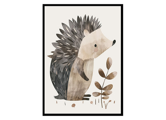 Hedgehog Illustration Nursery Wall Decor Art Decor Poster Print