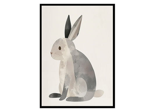 Rabbit Illustration Nursery Wall Decor Art Decor Poster Print
