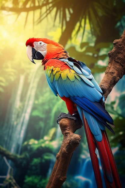 Parrot Bird Print, Bird Poster, Bird Wall Art, Parrot Art, Parrot Poster