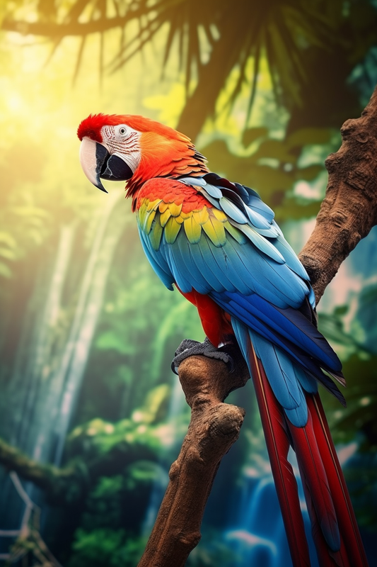 Parrot Bird Print, Bird Poster, Bird Wall Art, Parrot Art, Parrot Poster