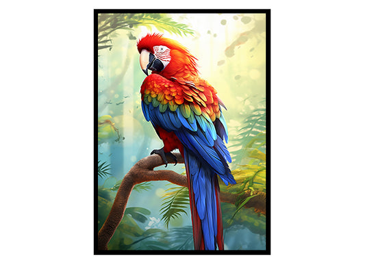 Parrot Bird Print, Bird Poster, Bird Wall Art, Parrot Wall Decor, Parrot Poster