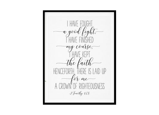 "Live a Life of Love" Bible Verse Poster Print