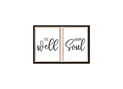 "It Is Well With My Soul" Bible Verse Poster Print
