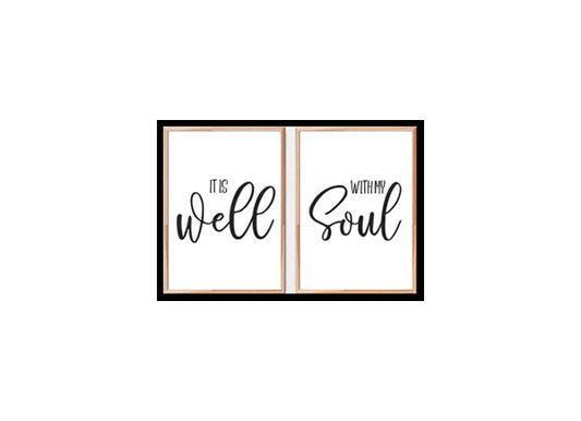 "It Is Well With My Soul" Bible Verse Poster Print