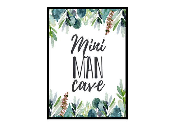 "Mini Man Cave" Boys Nursery Poster Print