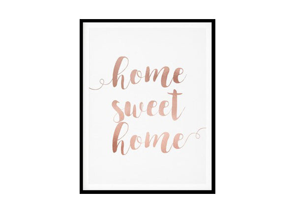 "Home Sweet Home" Girls Quote Poster Print